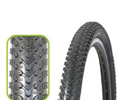 Покрышка велосипедная TRIX 26"x 2.125 (57-559) горная, 30 TPI, черная, TYTX-036D-M