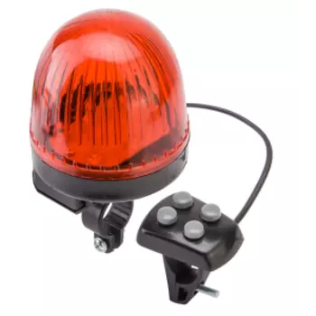 Звонок велосипедный JY-2510B, светозвуковой, 4 звука, 7 светодиодов, 2АА, 210213, LU085109