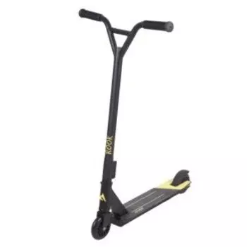 Самокат ROOK Over, трюковый, двухколёсный, колёса 100 мм, черный/желтый, S-005, ЦБ-00004916