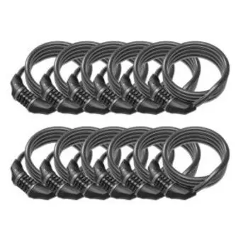 Замок кодовый Syncros SL-06 10x1850mm 12-ШТ essentials blac, ES281288-0001