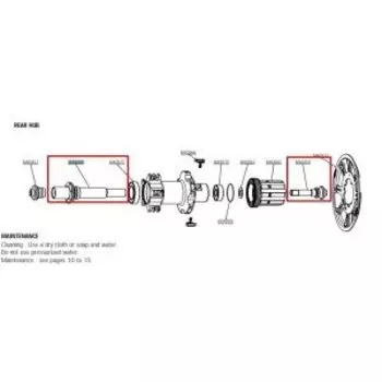 Ось велосипедная Mavic задней втулки XMAX UST, M40459