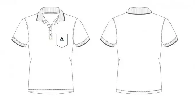 Поло Obertauern Fischer, унисекс, белый, 2018-19