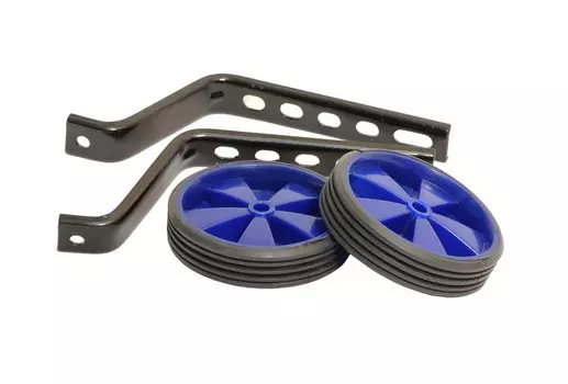 Приставные колеса HORST на 12-20", с крепежом, балансирные, пластиковые, 110мм, синий, 00-170601