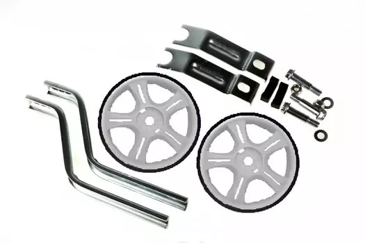 Приставные колеса Vinca HRS 12-20 white, стойки сталь на 12-20, колесо пластик, белые.