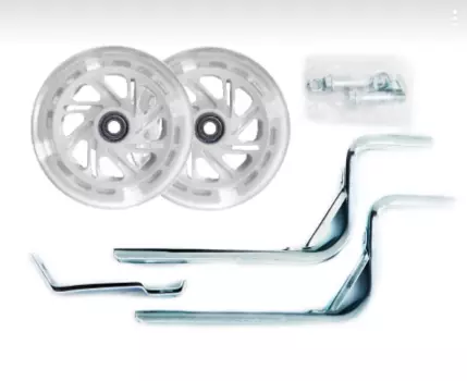 Приставные колеса Vinca Sport, 12"-20", ABEC7, сталь, колеса с подсветкой, HRS 03 red