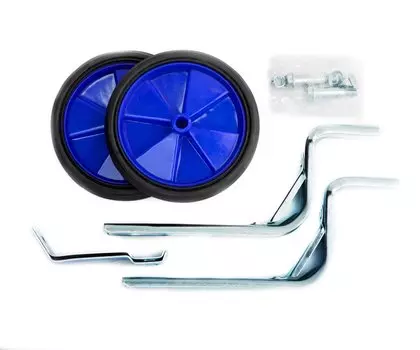 Приставные колеса Vinca Sport, стойки - сталь, колесо - пластик, синий, HRS19 Blue