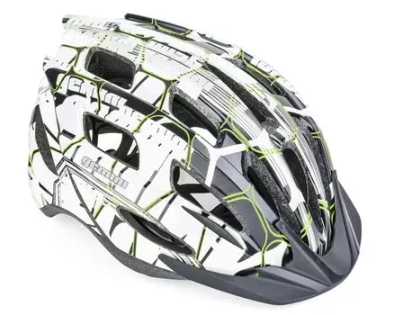 Велошлем AUTHOR Gemini 156 Grn INMOLD, черно-бело-серый