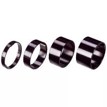 Проставочные кольца BBB 2019 spacers LightSpace 1-1/8 alloy 5/10/15/20mm, матовый черный, BHP-36
