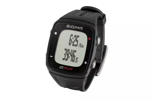 Пульсометр SIGMA iD.RUN, 6 функций, GPS, USB-кабель, до 6 часов, чёрный, black, SIG_24800