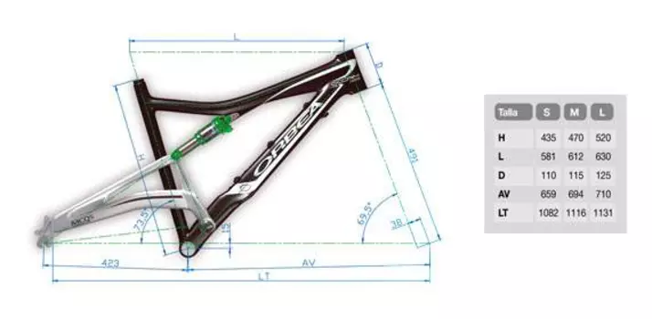 Рама велосипедная Orbea Occam Carbon, v951