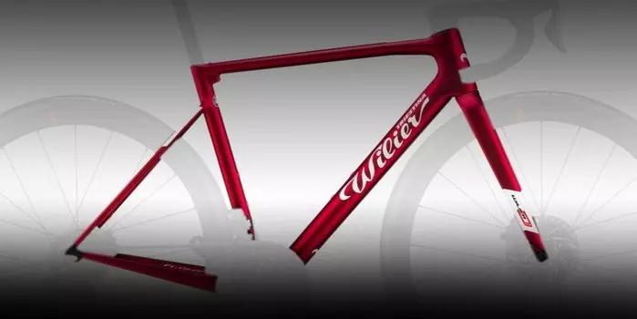 Рама велосипедная Wilier ZERO SLR Disc Velvet Red + Zero Bar 2021, E000 (Размер: XXL (Рост: >188 см), Цвет: Black Matt)