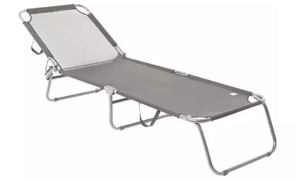Раскладушка Go Garden, CAMPER XL, 3 позиции, цвет серый, 50321