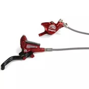 Тормоз велосипедный Hope Tech 3 X2 Braided, задний, дисковый гидравлический, красный, T3X2RBRR