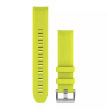 Ремешок Garmin, для MARQ, QuickFit, 22мм, Silicone Strap, Amp Yellow, 010-12738-16