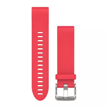Ремешок сменный для спортивных часов Garmin QuickFit, 20mm, силикон, Azalea Pink (Розовый), 010-12491-14