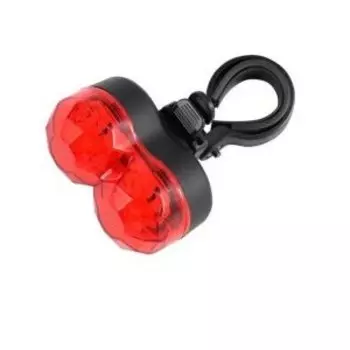 Фонарь велосипедный, задний JING YI, 2 LED, 3 режима работы, блистер, JY-600T