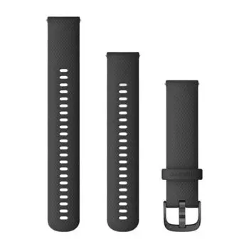Ремешок сменный для спортивных часов Garmin Venu, 20mm, Band, Black/Slate, 010-12932-11