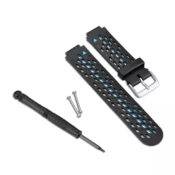 Ремешок сменный Garmin, для Forerunner 620, пластик, черно-синий, 010-11251-28