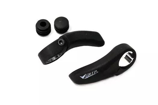 Рога для велоруля V-GRIP, 95 мм, Nylon+Fiber, анатомические, V-BE1-N 95mm black