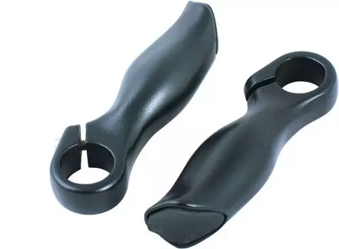 Рога на велоруль MODE, анатомические, алюминий, черные, MD-HF21 90mm black