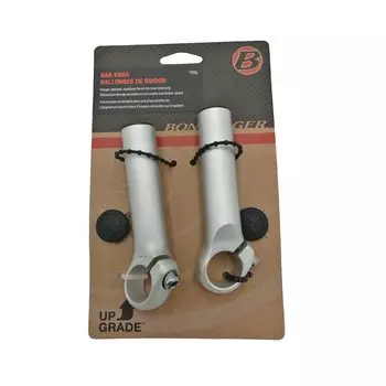 Рога велосипедные Bontrager ATB STRAIGHT, на блистере, серебристый, TCG-87080