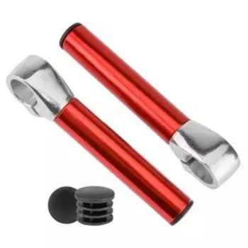 Рога велосипедные Stels KWL-3, прямые, алюминий, красные, ST (440031)