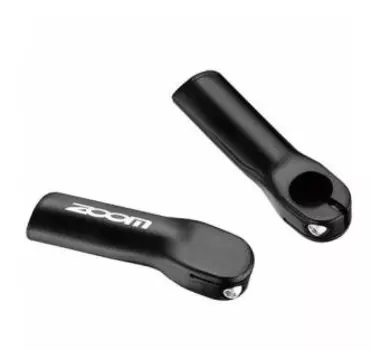 Рога велосипедные ZOOM, алюминий, D:22,2мм, длина 90мм, чёрные, MT-C05