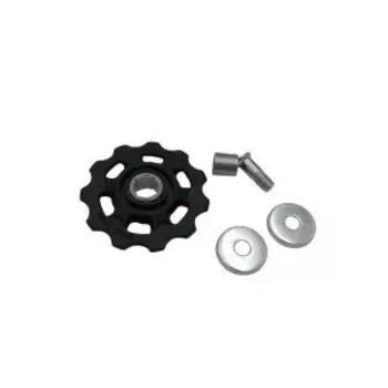 Ролик переключателя Vinca Sport, направляющий, 11Т, пластик, черный, PL-36G