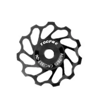 Ролик заднего переключателя TOOPRE 11T, алюминиевый, черный, TL-11T bk