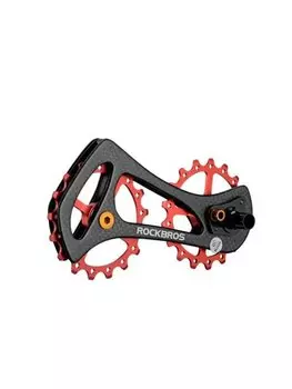 Ролики заднего переключателя RockBros, карбон, черный, 17T