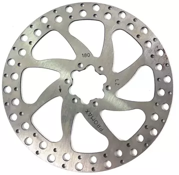 Ротор дискового тормоза PROMAX, 180мм, сталь, YRT-01DT-180G