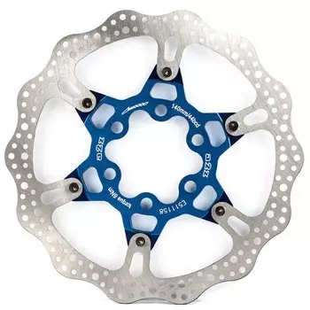 Ротор велосипедный A2Z ATD, 140 мм, 6 болтов, синий, ATD-140-4