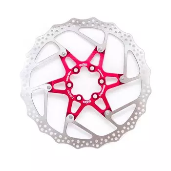 Ротор велосипедный A2Z ATD, 180 мм, 6 болтов, красный, ATD-180-3