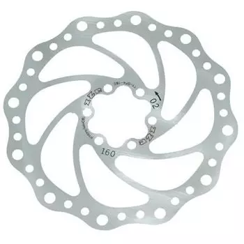 Ротор велосипедный A2Z SP4, 160 мм, 6 болтов, сталь, SP4-160