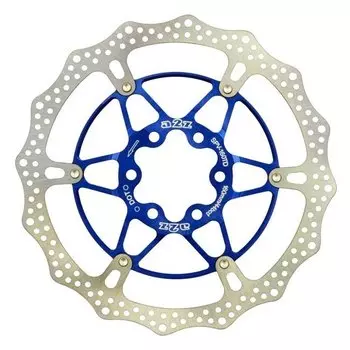 Ротор велосипедный A2Z SPV, 160 мм, 6 болтов, рисунок DOT, синий, SPV-160TD-4