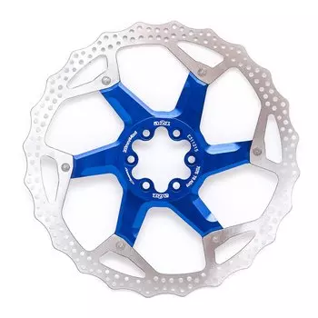 Ротор велосипедный A2Z SPV, 203мм, 6 болтов, рисунок DOT, синий, SPV-203TD-4