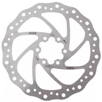 Ротор велосипедный ELVEDES SX16 ротор, 160 мм, нержавейка, 6820