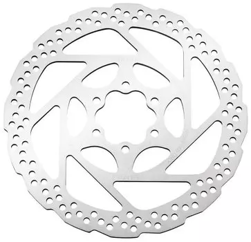 Ротор велосипедный Shimano RT56, 160мм, 6 болтов, только для пластиковых колодок, серебристый, ESMRT56SC