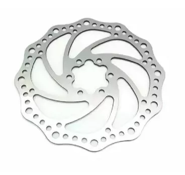 Ротор велосипедный SHUNFENG, 180 мм, под 6 болтов, PCD 44мм, сталь, серебристый, SF-DB19 rotor