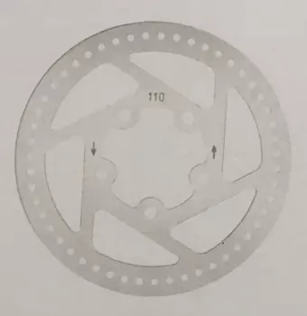 Ротор велосипедный ZOOM, 110мм, 5 болтов, TYPE-A