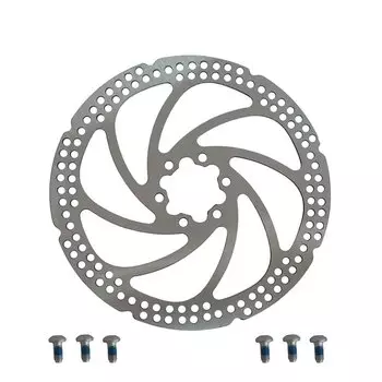 Ротор велосипедный ZOOM, 160 мм, толщина 2 мм, вес 152 г, с болтами, TYPE-I