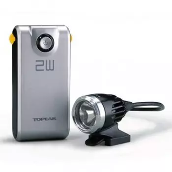 Фонарь передний TOPEAK WhiteLite HP 2W, 2Watt свет light w/3.7V 4400mAh, TMS029-EU