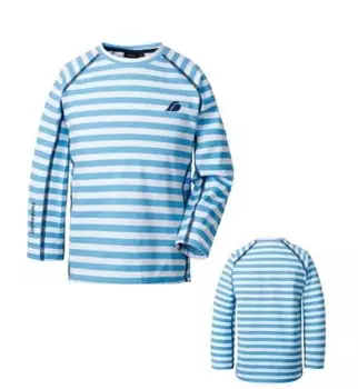 Рубашка детская DIDRIKSONS KNOPPEN KIDS TOP, голубая полоска, 502468