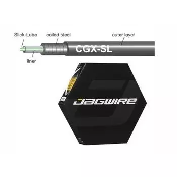 Рубашка троса JAGWIRE BHL105, 5 мм, CGX, бухта 50 м, со смазкой, белая