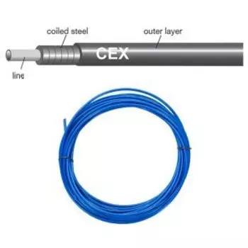 Рубашка троса JAGWIRE CEX, 5ммx1м, синий, 60Y0022