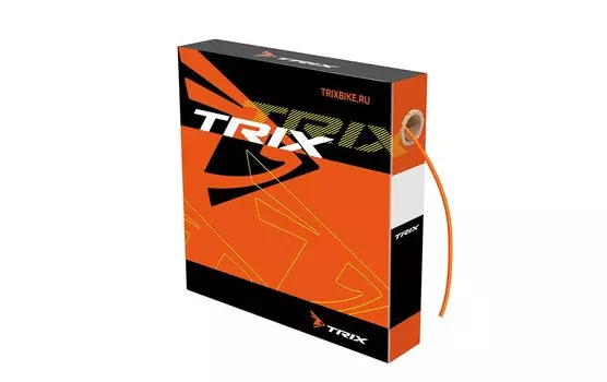 Рубашка троса переключения велосипедная TRIX , 4 мм, оранжевая, коробка 50м, SCVTX203MOR
