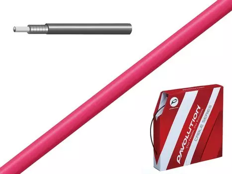 Рубашка троса тормоза ALHONGA, 5мм со смазкой, бухта 30м, в коробке, розовый, SSK412-2P