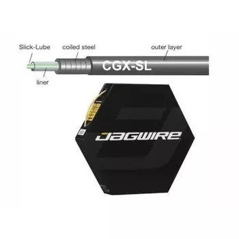 Рубашка тросика JAGWIRE CGX, со смазкой, 5мм, "золото", BHL415