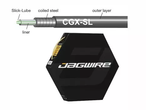 Рубашка тросика JAGWIRE CGX, со смазкой, 5мм, "золото", BHL415 (1 м)