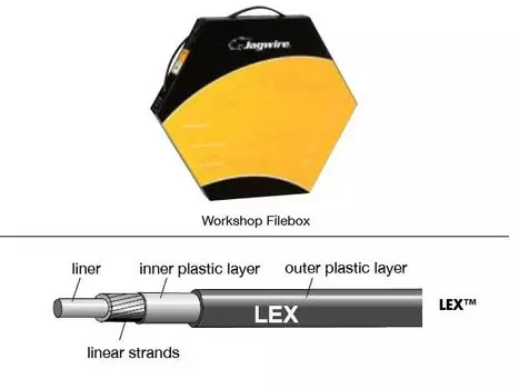 Рубашка тросика JAGWIRE LEX (со смазкой), 4мм, цвет: красный, BHL451 (1 м)
